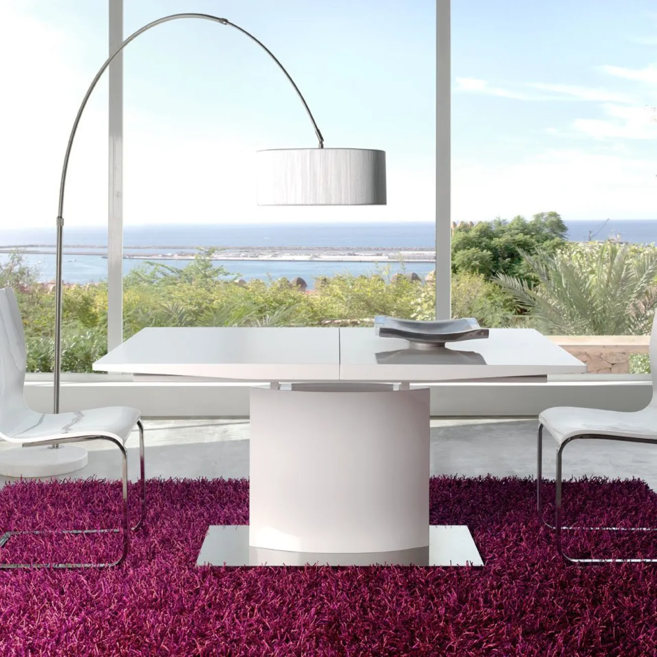 Стол DT-01 180(220) белый ESF