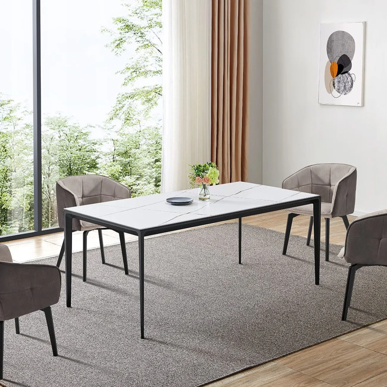 Стол DT-2010 белая керамика MR35 (160) ESF