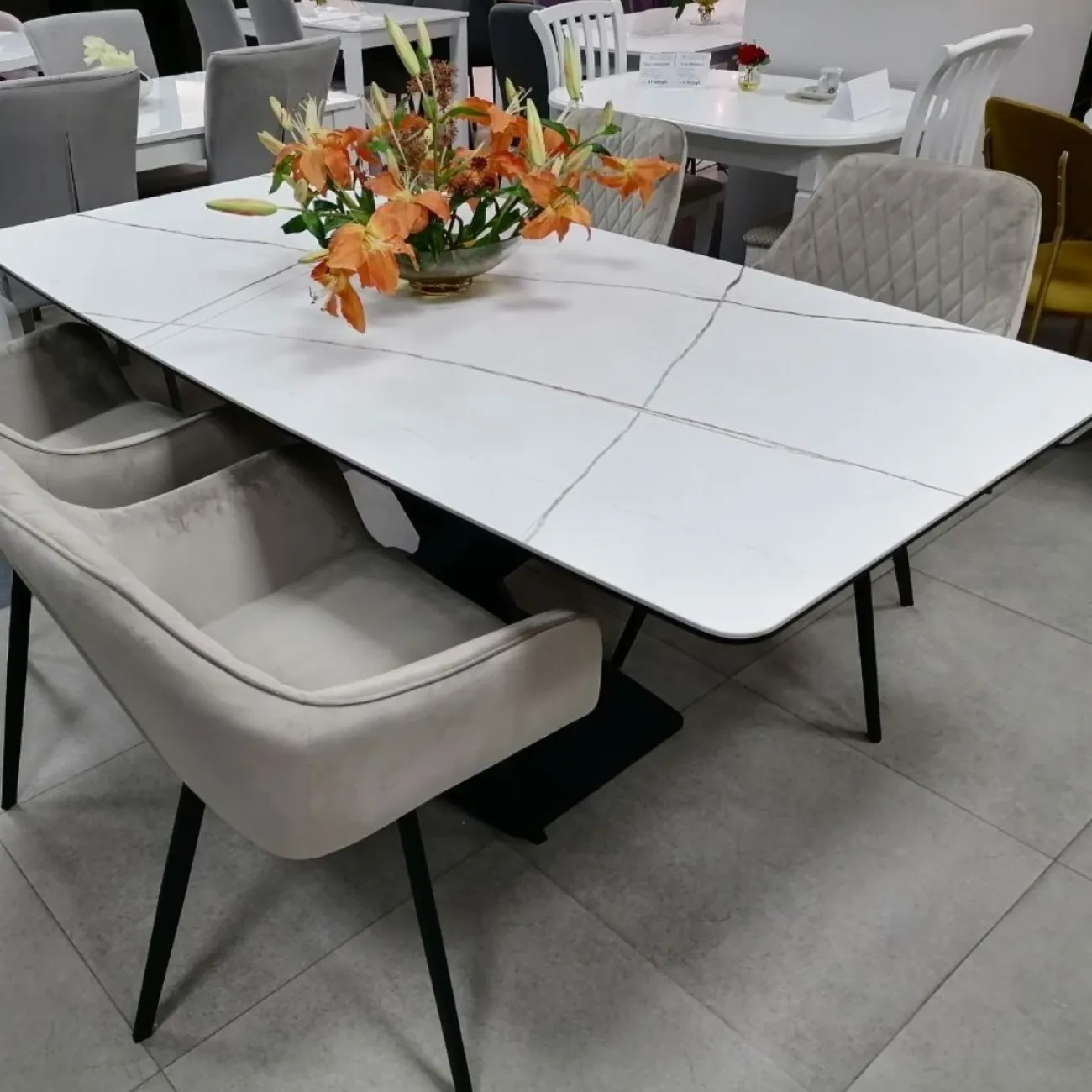 Стол DT-2017 белая керамика MR35 (180) ESF