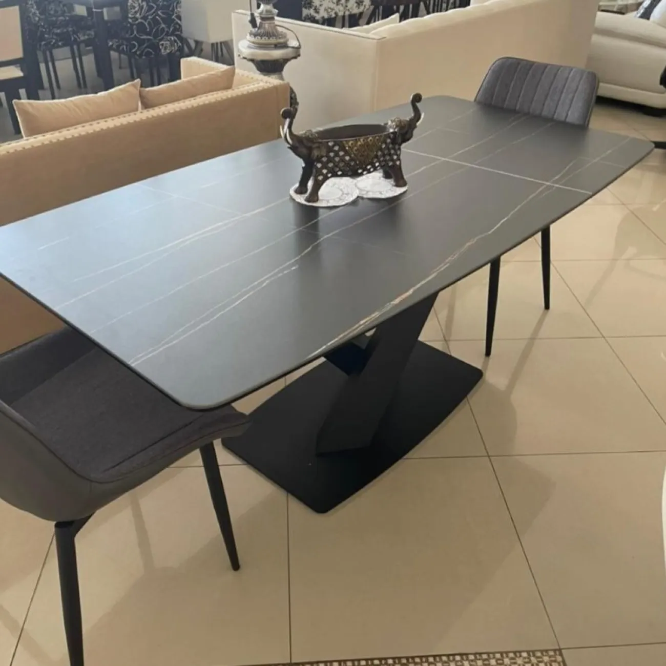 Стол DT-2017 черная керамика MR32 (180) ESF