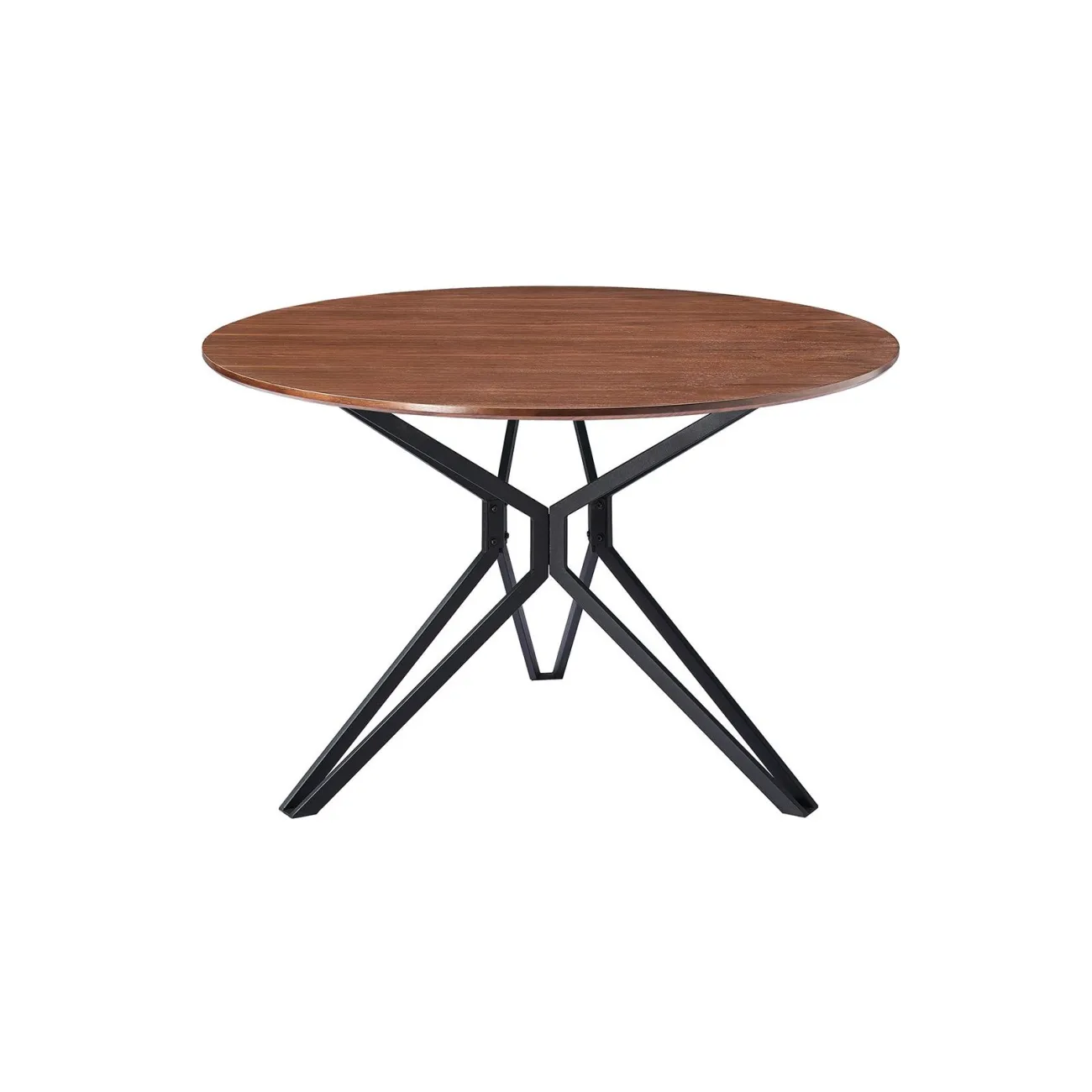 Стол DT-62 орех/черный (d120) ESF