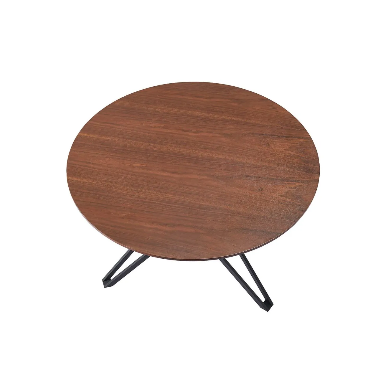 Стол DT-62 орех/черный (d120) ESF