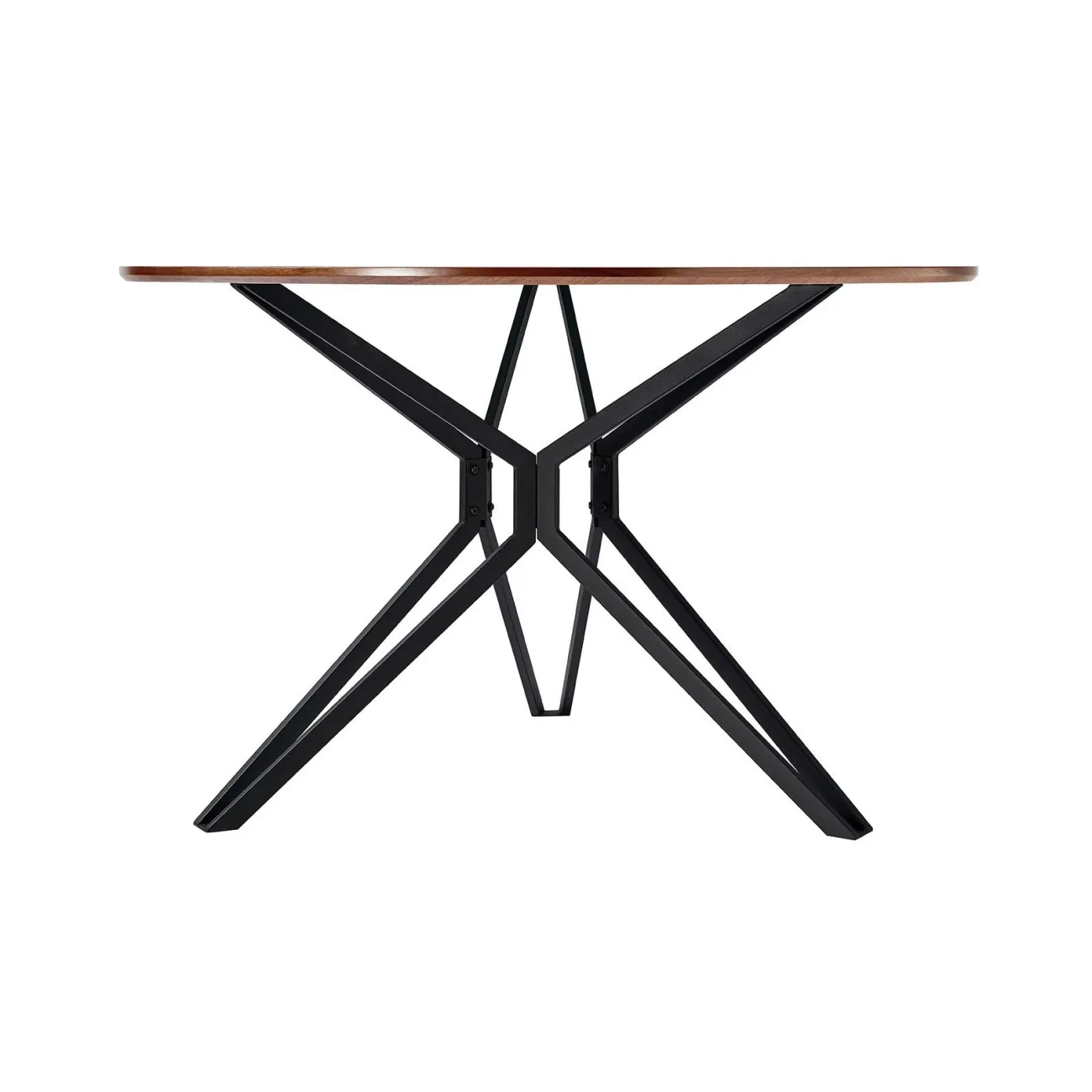 Стол DT-62 орех/черный (d120) ESF