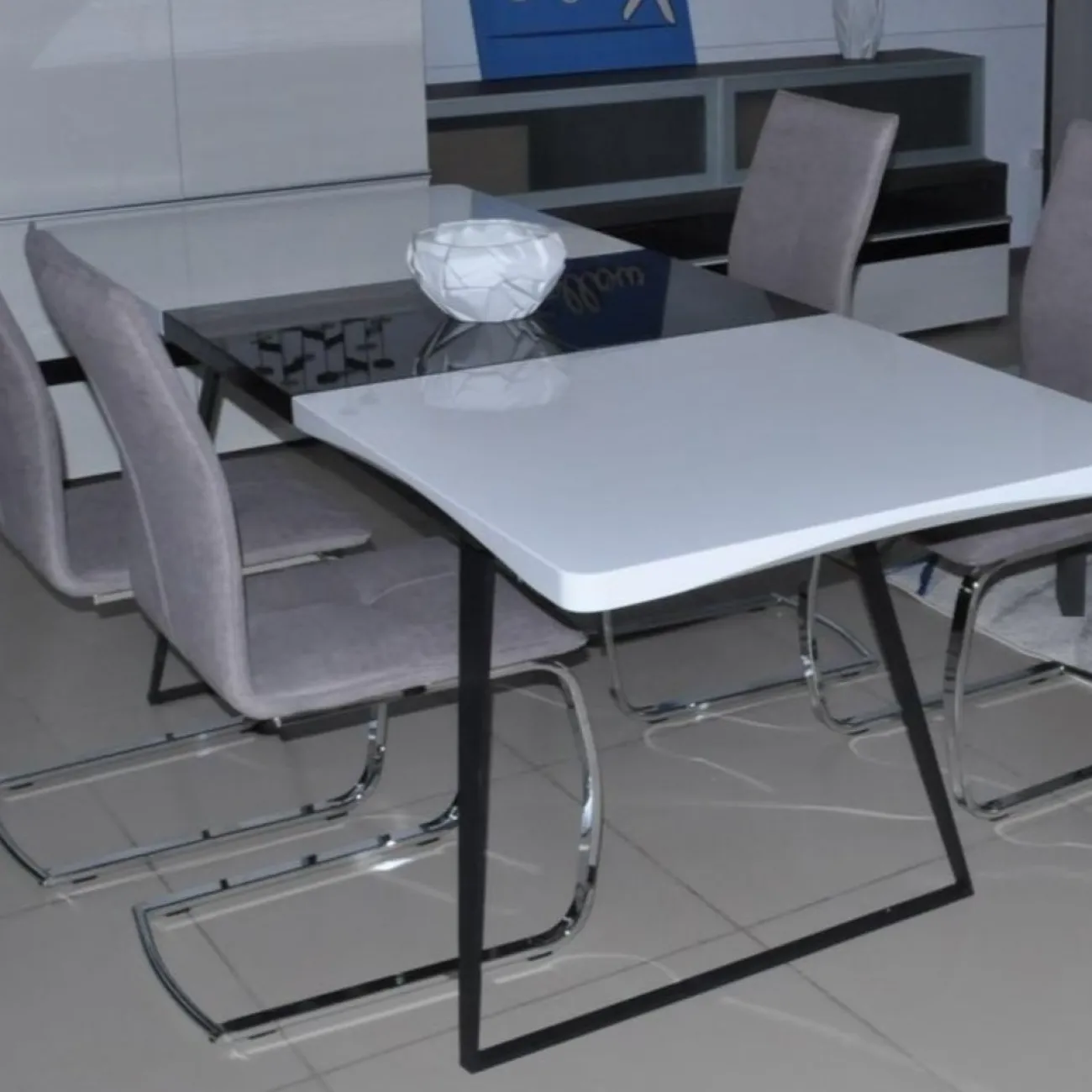 Стол DT-93 белый/черный ESF Стол DT-93 белый/черный ESF