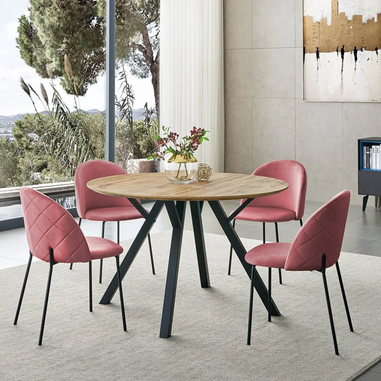 Стол DT-938 (d120) дерево #77014 ESF 