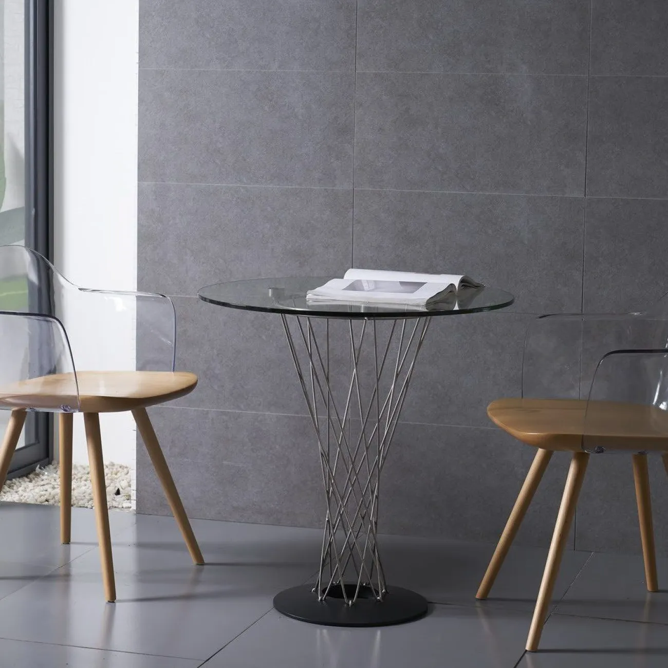 Стол RT-413(C)70 прозрачное стекло ESF