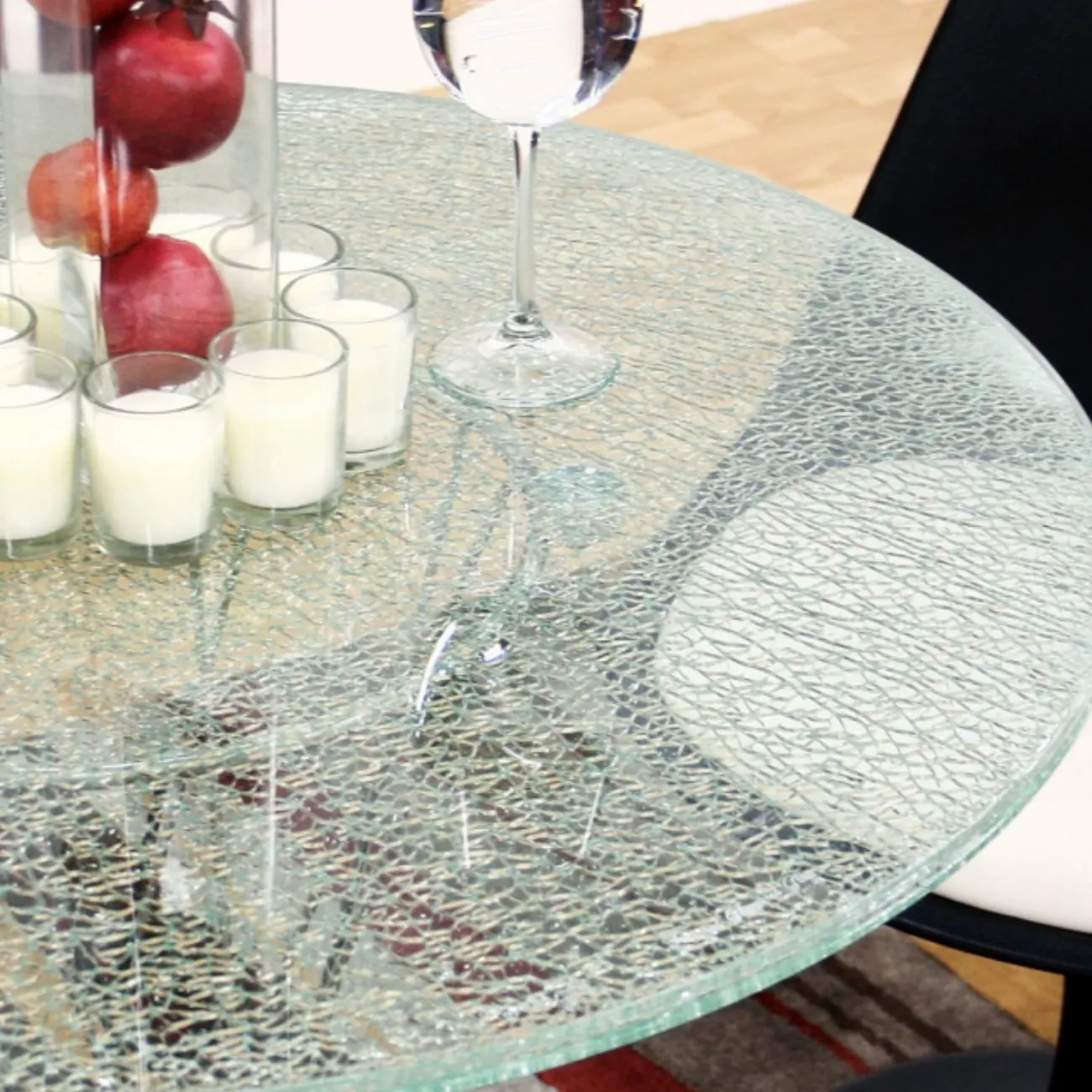 Стол RT-413(C)70 дизайнерское стекло ESF