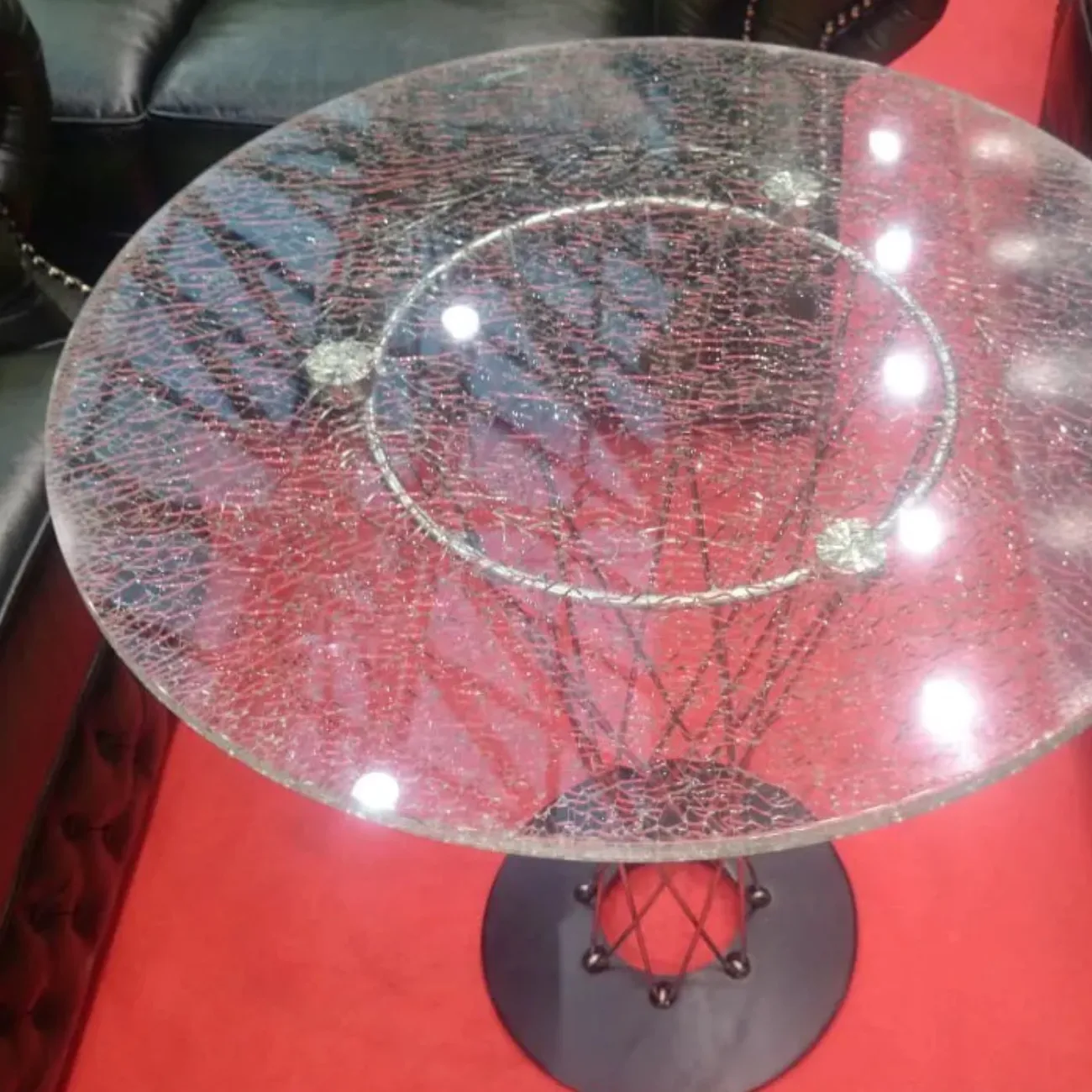 Стол RT-413(C)70 дизайнерское стекло ESF