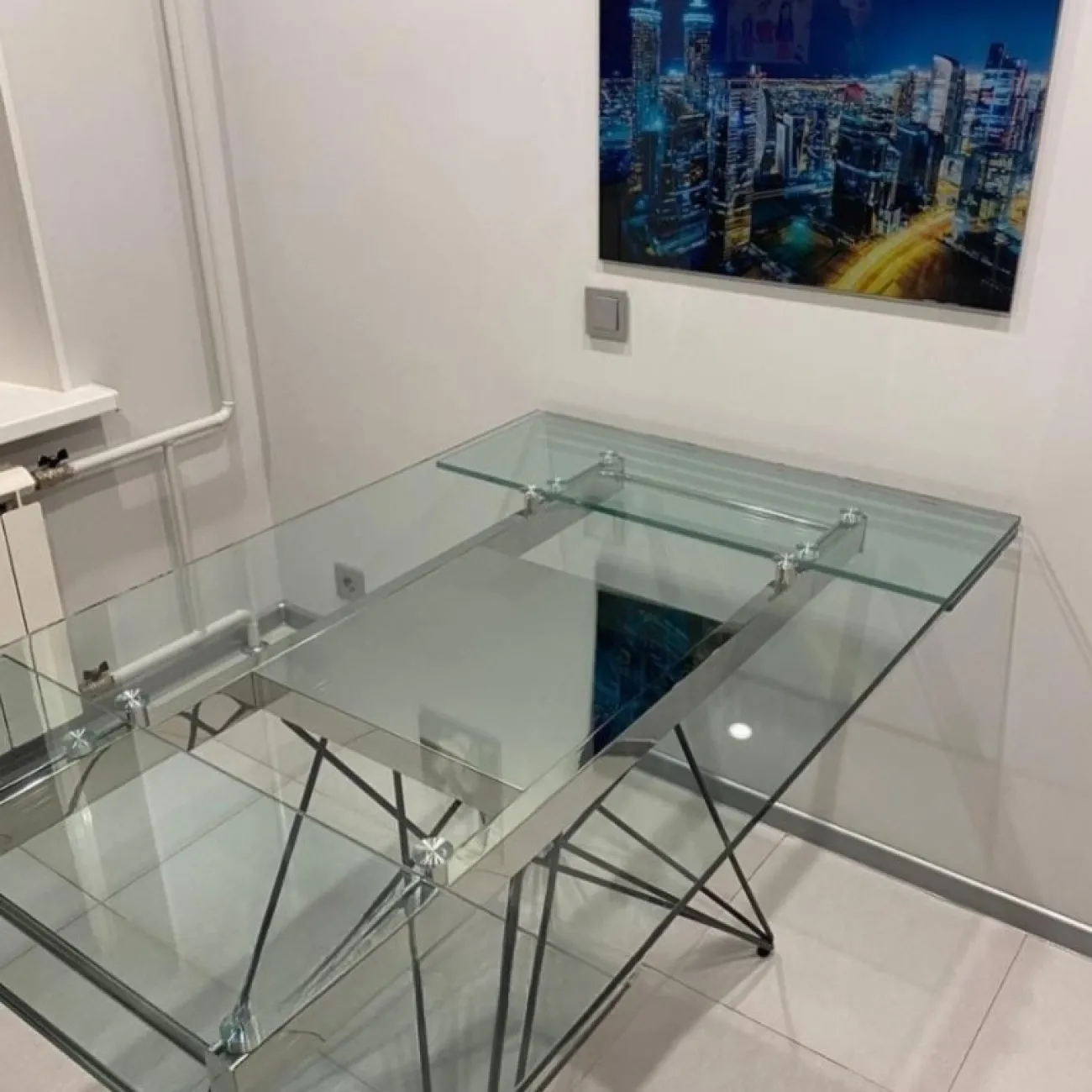 Стол T 041 (140)  прозрачный ESF 