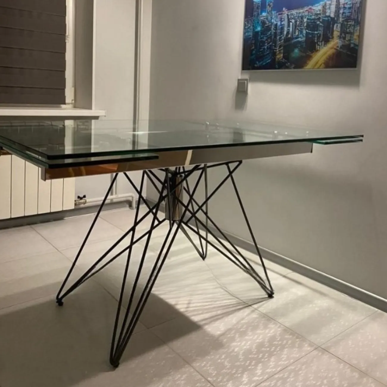 Стол T 041 (140)  прозрачный ESF 