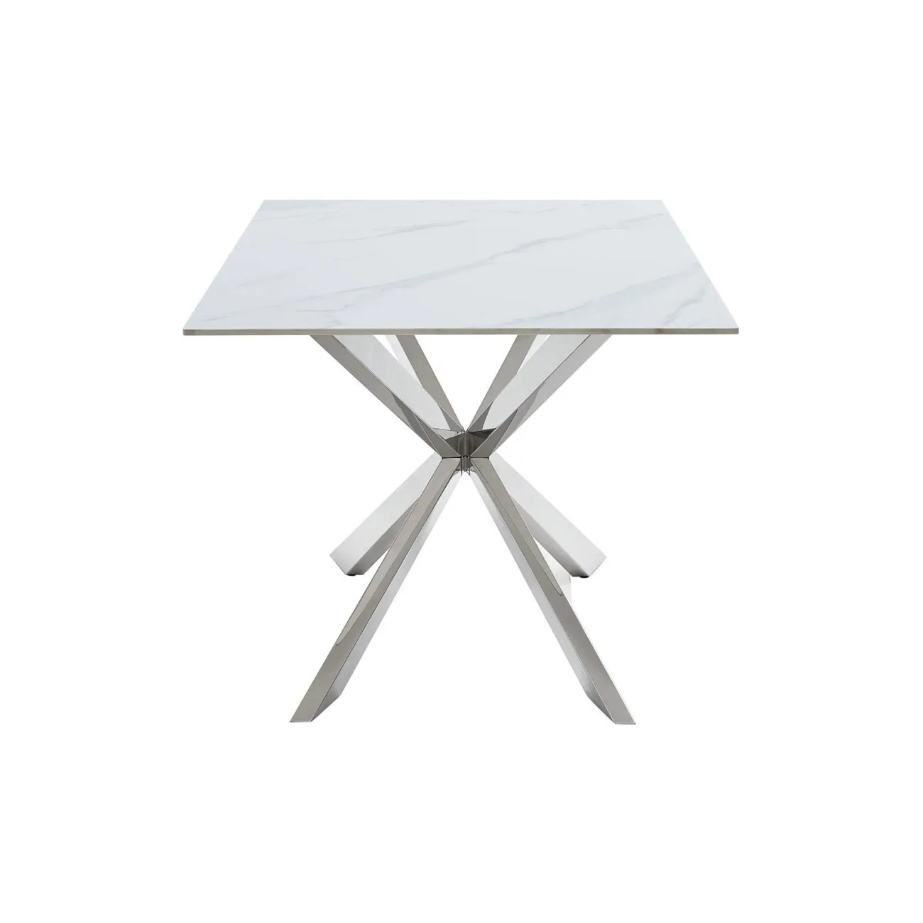 Стол T 088 (180) камень белый матовый Calacata ESF Стол T 088 (180) камень белый матовый Calacata ESF