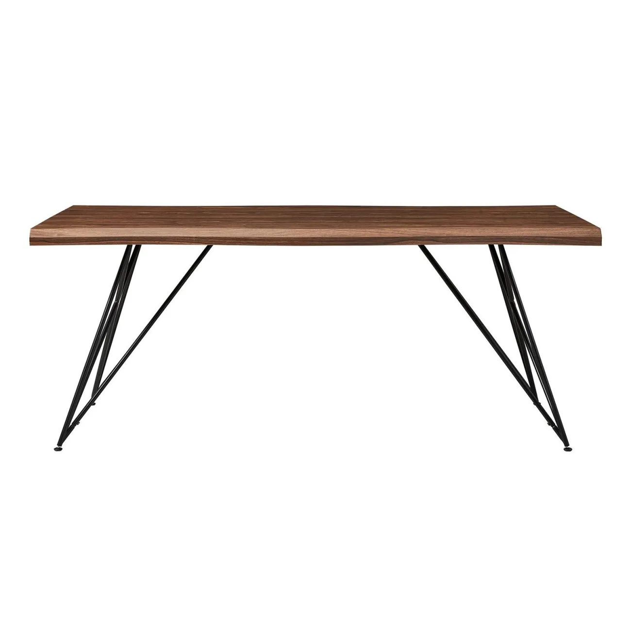 Стол T-1078 орех/матовый черный ESF