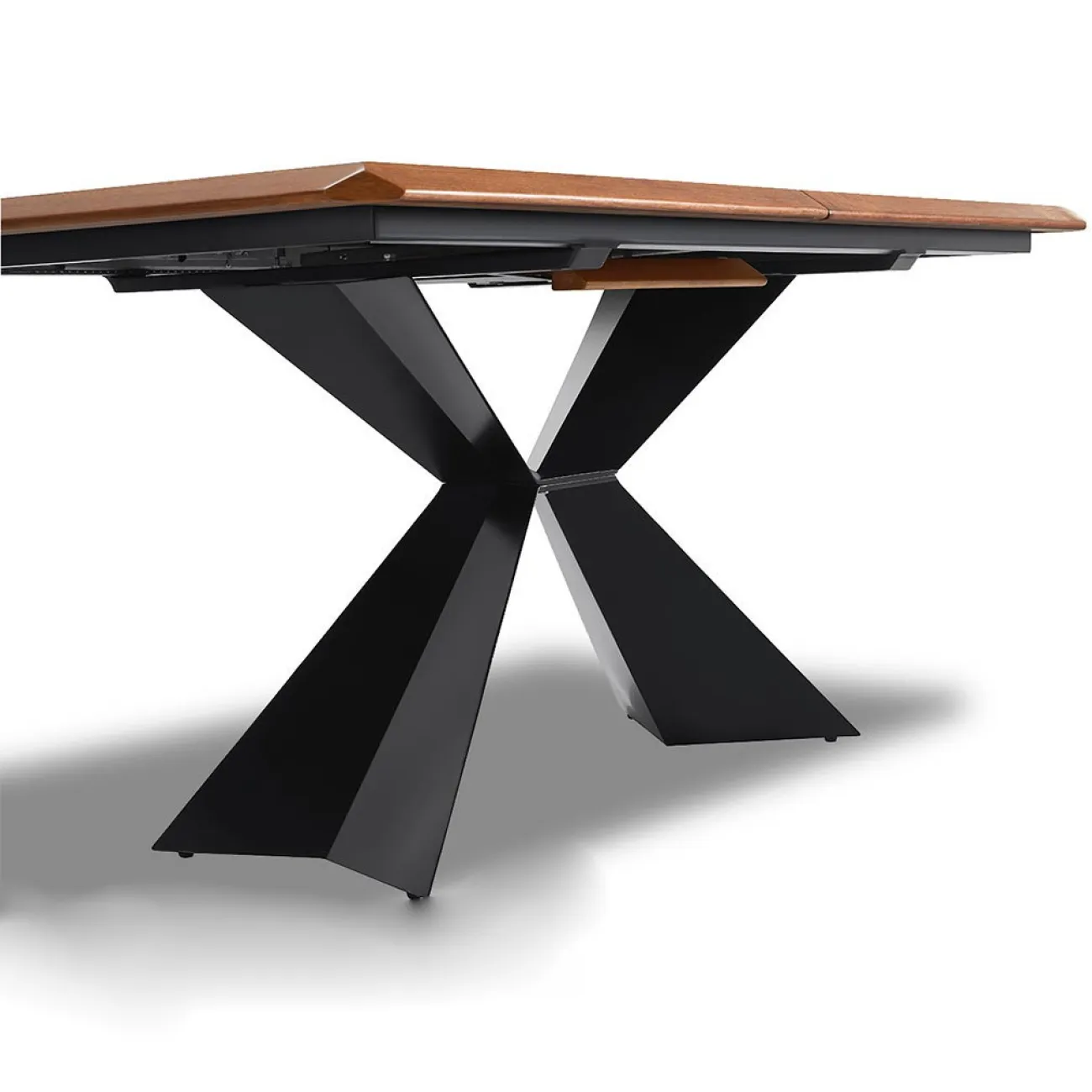 Стол T1712A (180) орех (WK-07)/черный (PC-02) ESF