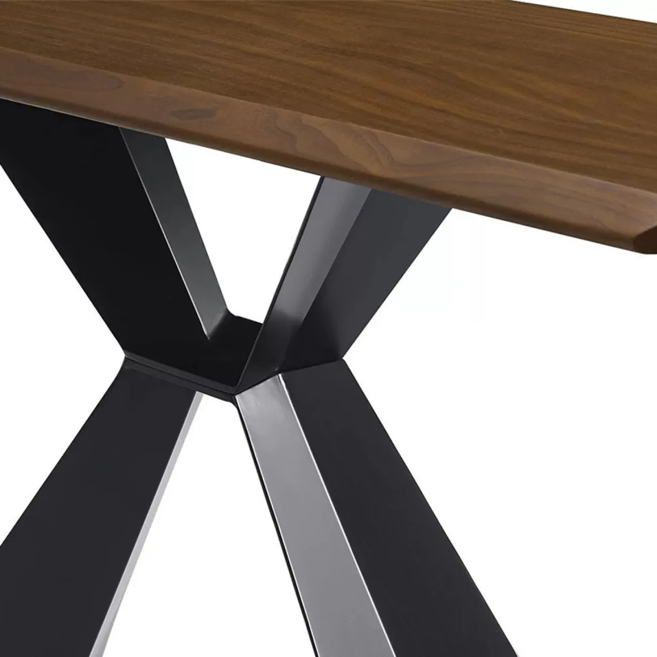 Стол T1712A (180) орех (WK-07)/черный (PC-02) ESF