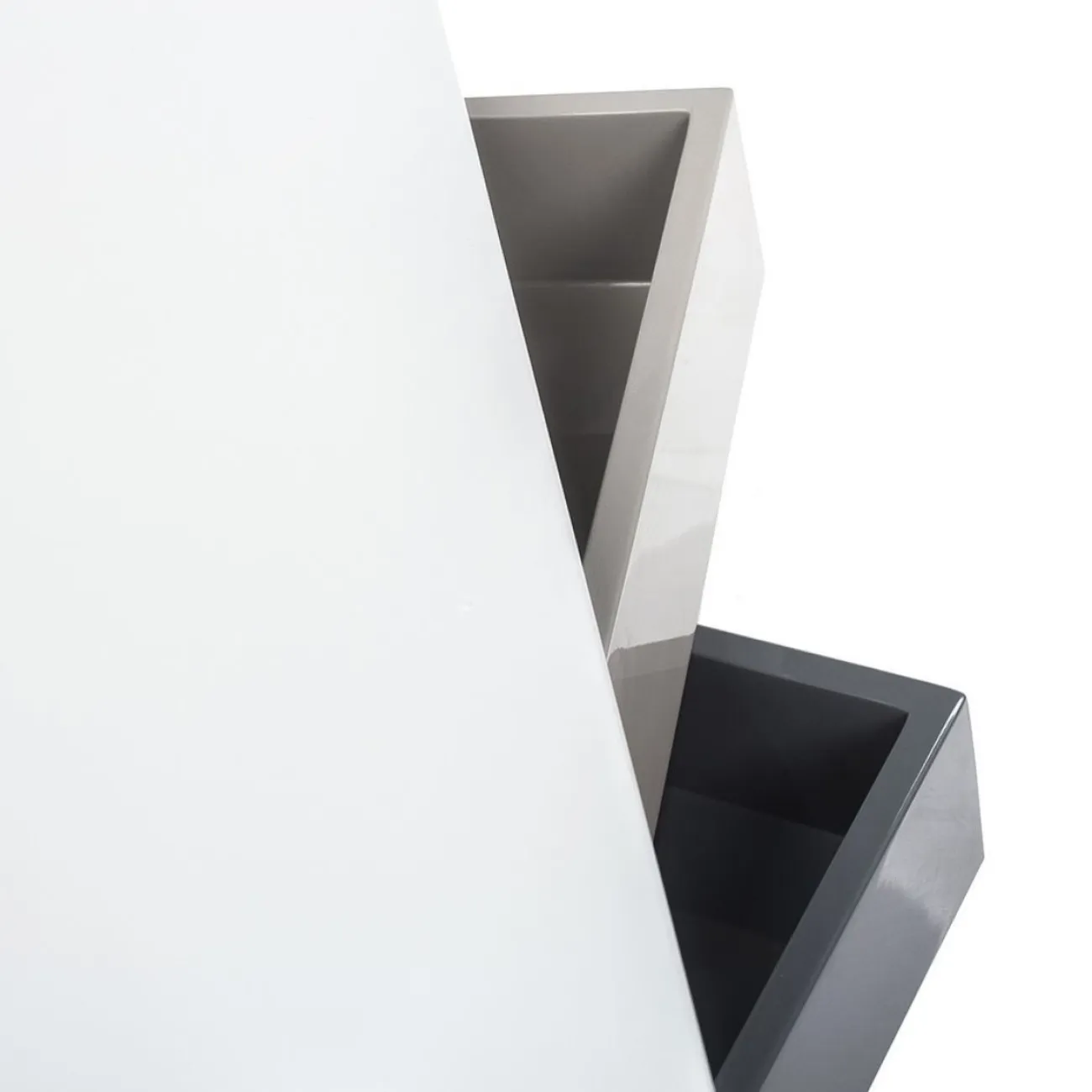 Стол журнальный CT1001 белый/серый ESF