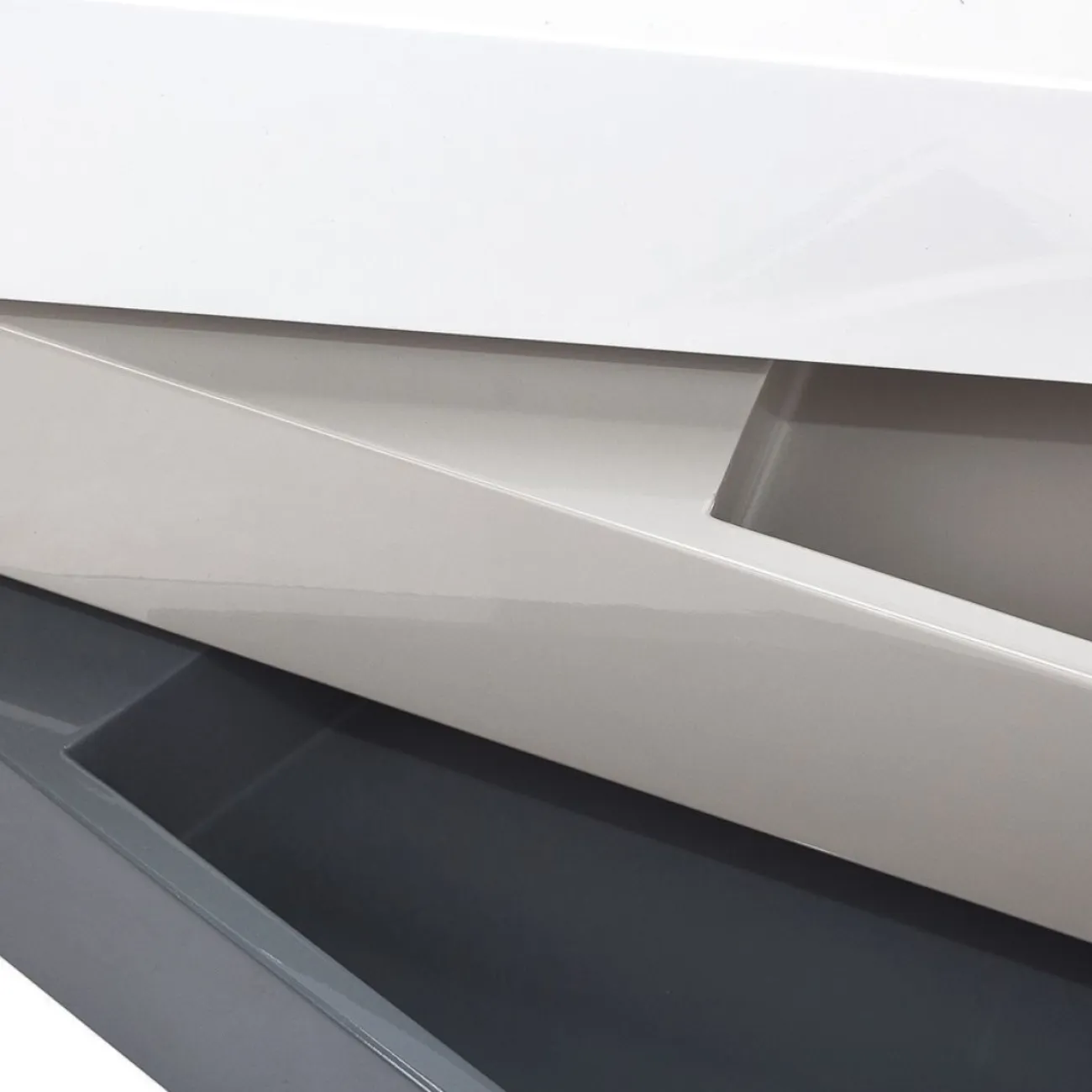 Стол журнальный CT1001 белый/серый ESF