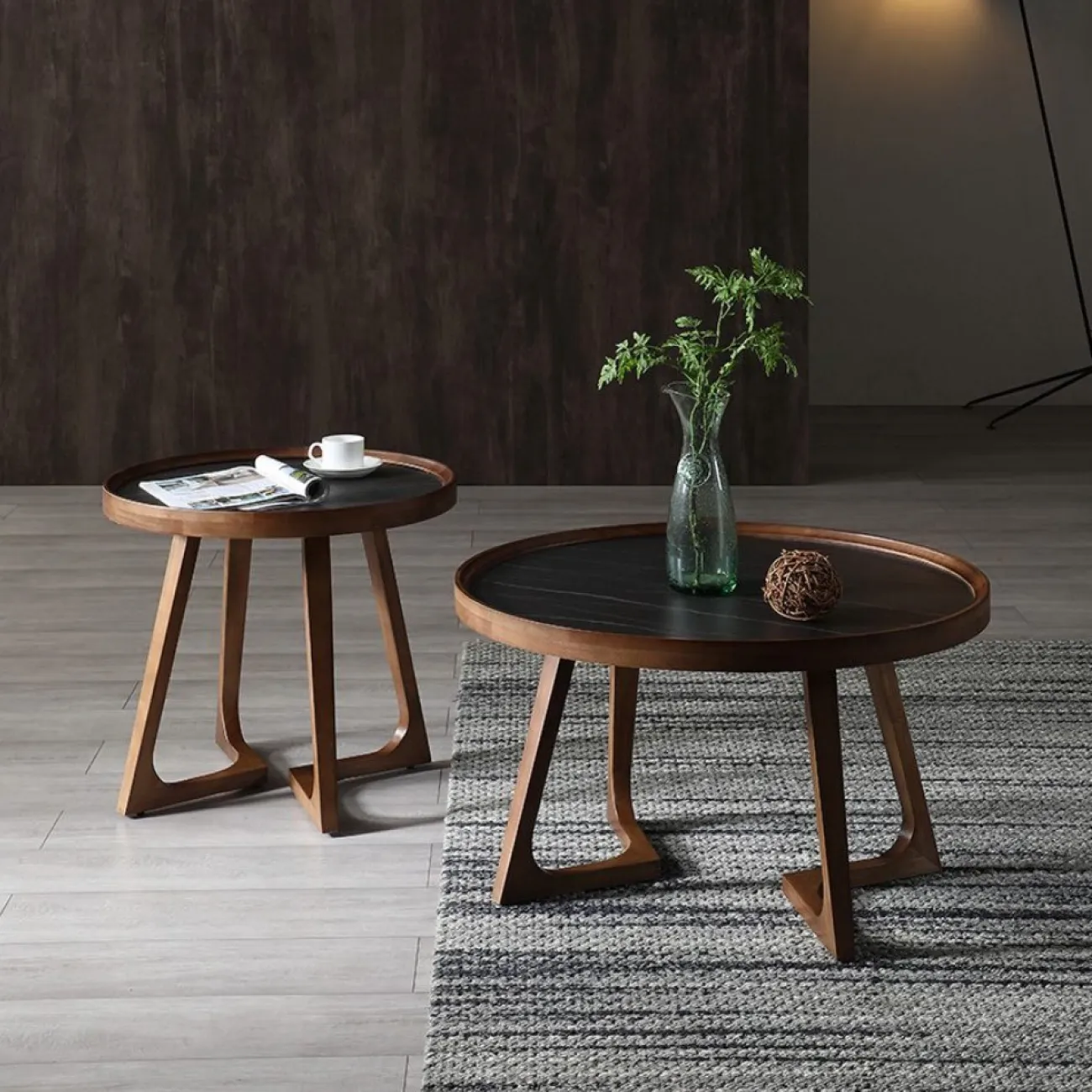 Стол журнальный CT3059 (D60) орех ESF Стол журнальный CT3059 (D60) орех ESF