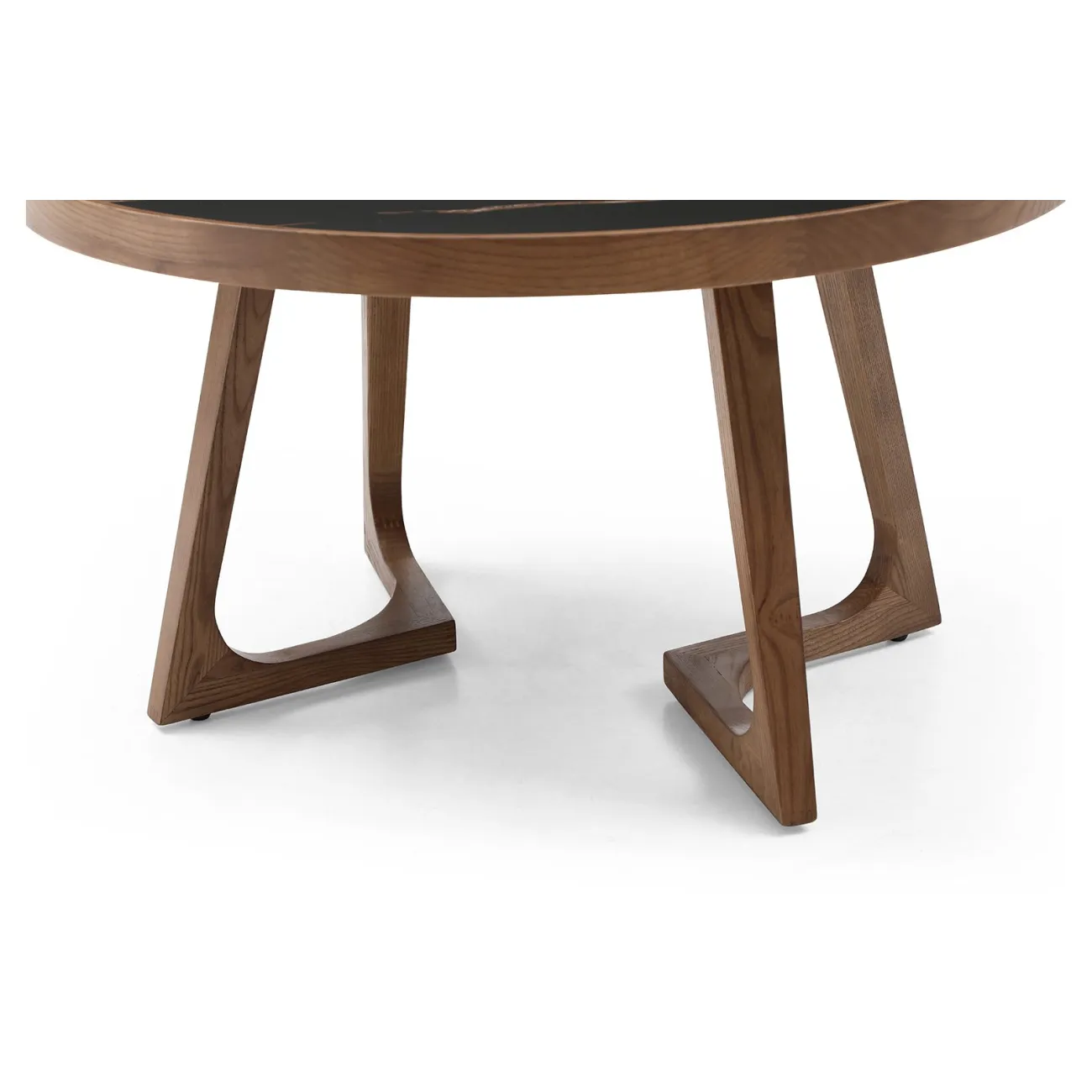 Стол журнальный CT6082 (D80) орех ESF