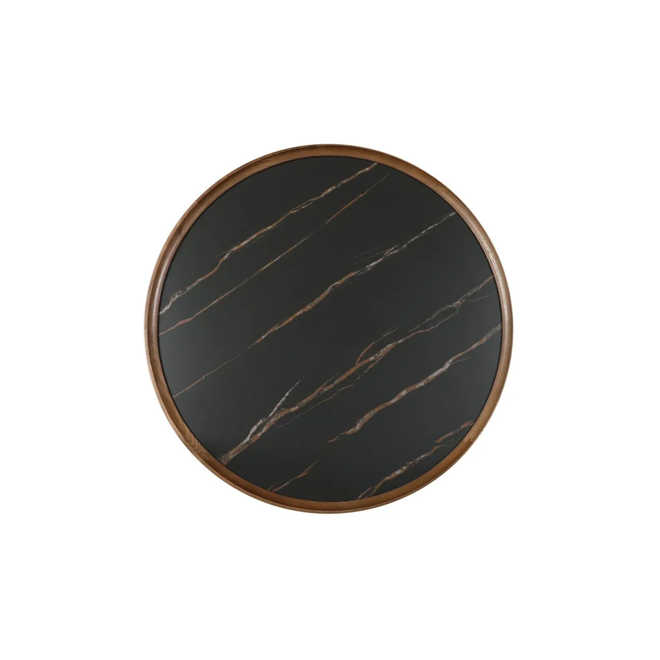 Стол журнальный CT6082 (D80) орех ESF