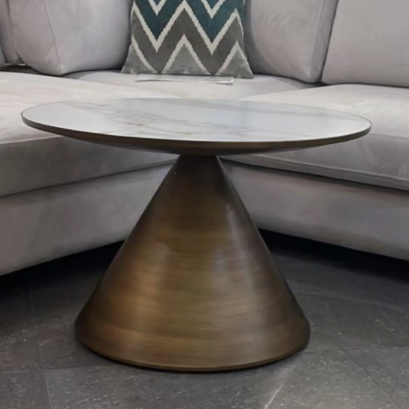 Стол журнальный CT9346CI белый керамика ESF Стол журнальный CT9346CI белый керамика ESF