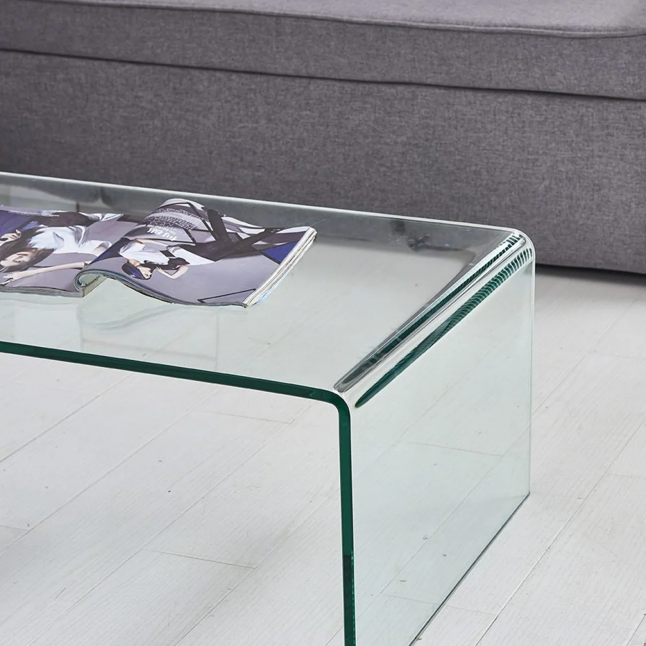 Стол журнальный F-006K прозрачный ESF