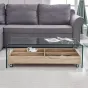 Стол журнальный F-GW606 прозрачный ESF