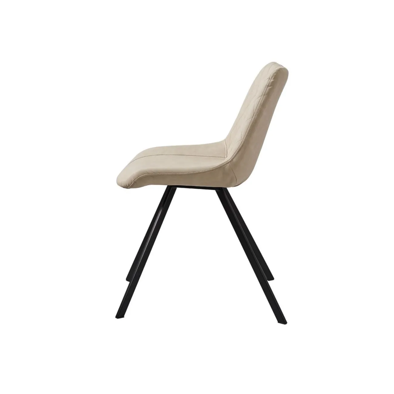 Стул C-931 белый PU FENGMA 16/матовый черный ESF