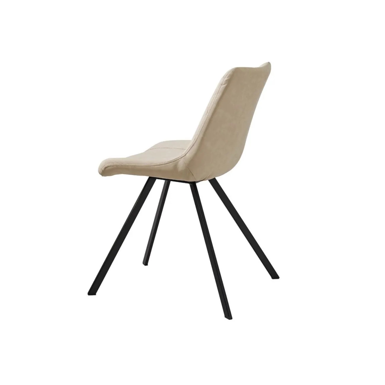 Стул C-931 белый PU FENGMA 16/матовый черный ESF