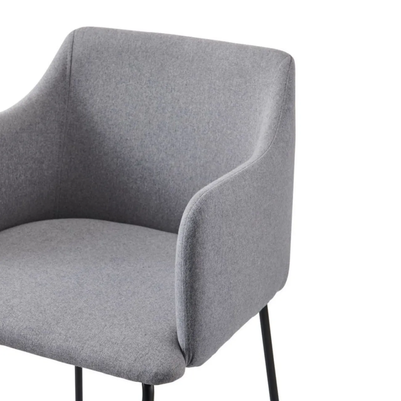 Стул C-961 серый 17-4016/матовый черный ESF