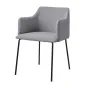 Стул C-961 серый 17-4016/матовый черный ESF