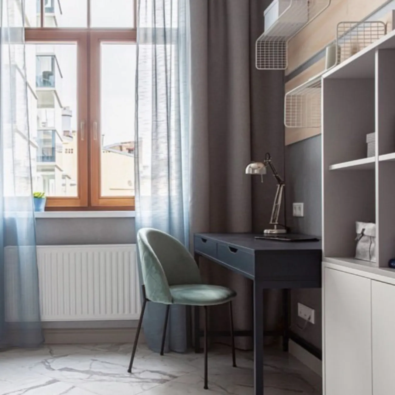 Стул C-962  Marine зеленый G062-44/матовый черный ESF