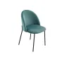 Стул C-962  Marine зеленый G062-44/матовый черный ESF