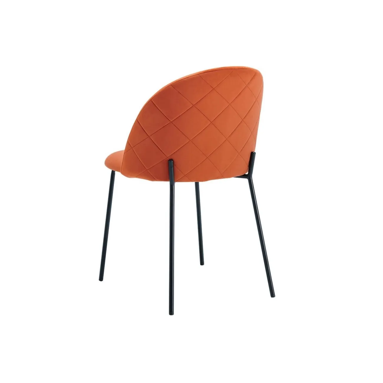 Стул C-962 оранжевый G062-24/матовый черный ESF 