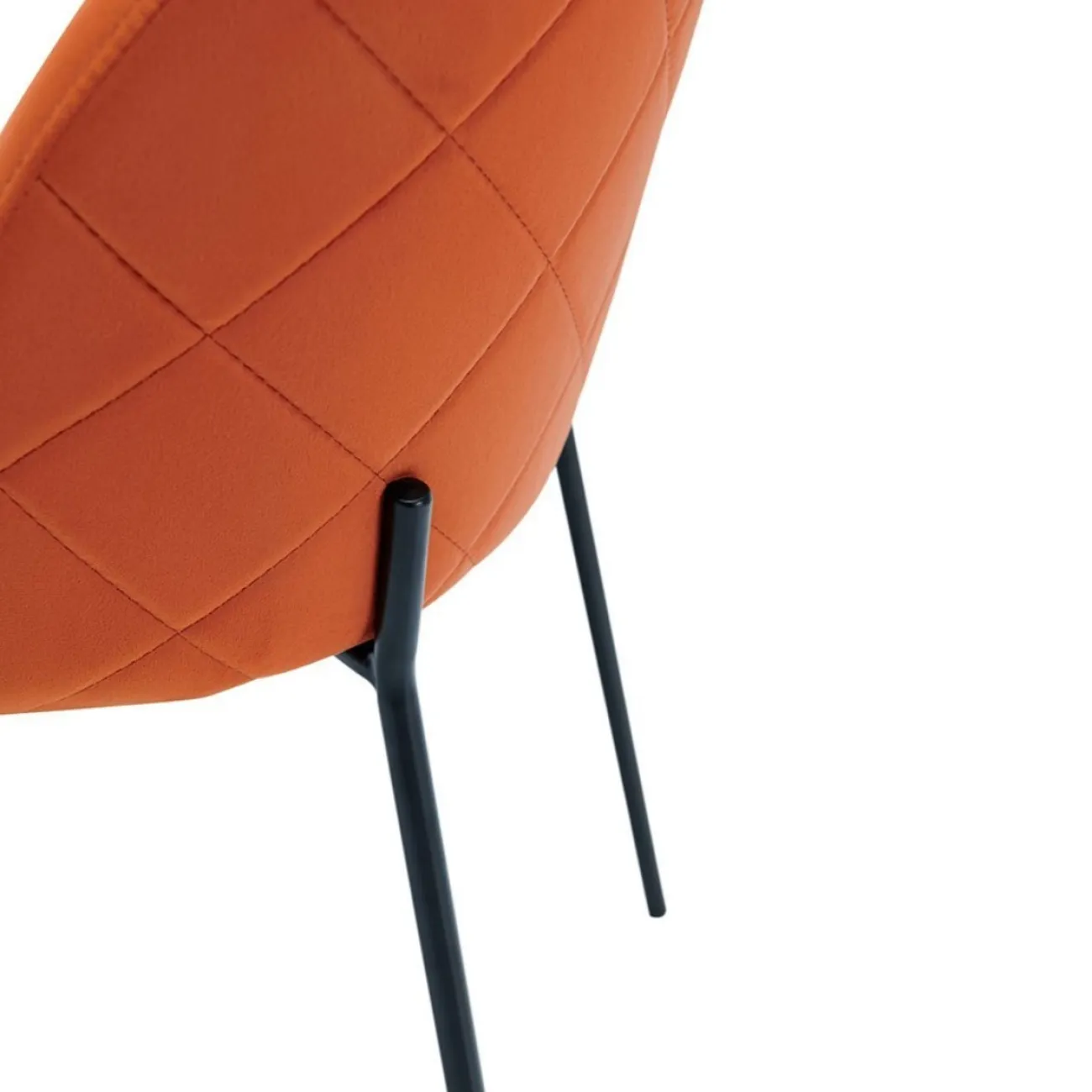 Стул C-962 оранжевый G062-24/матовый черный ESF 