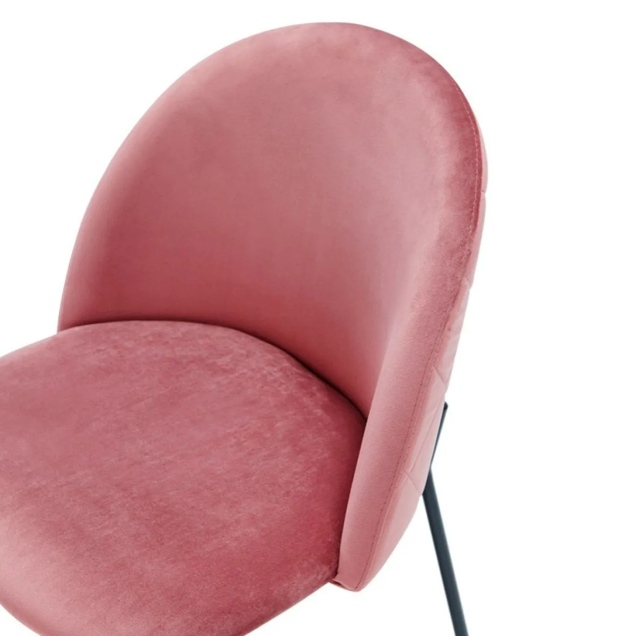Стул C-962 розовый G062-23/матовый черный ESF