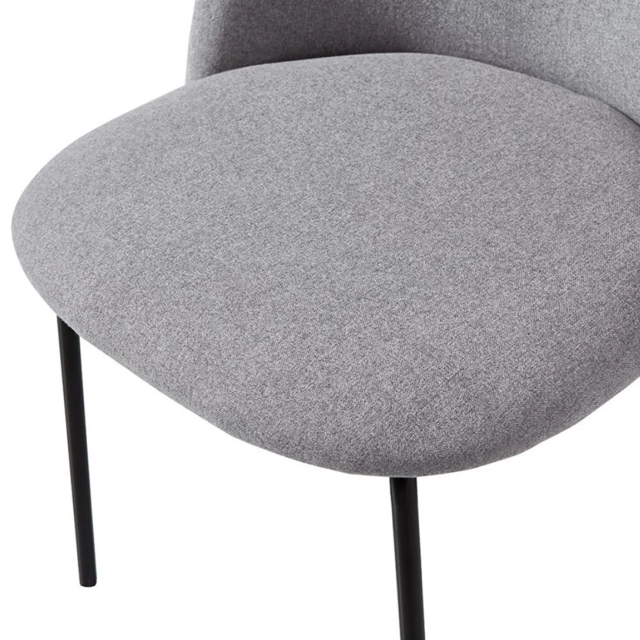 Стул C-962 серый 17-4016/матовый черный ESF