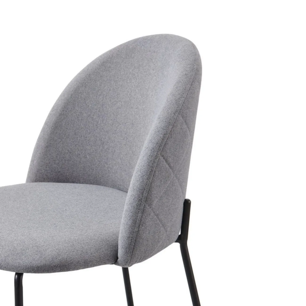 Стул C-962 серый 17-4016/матовый черный ESF