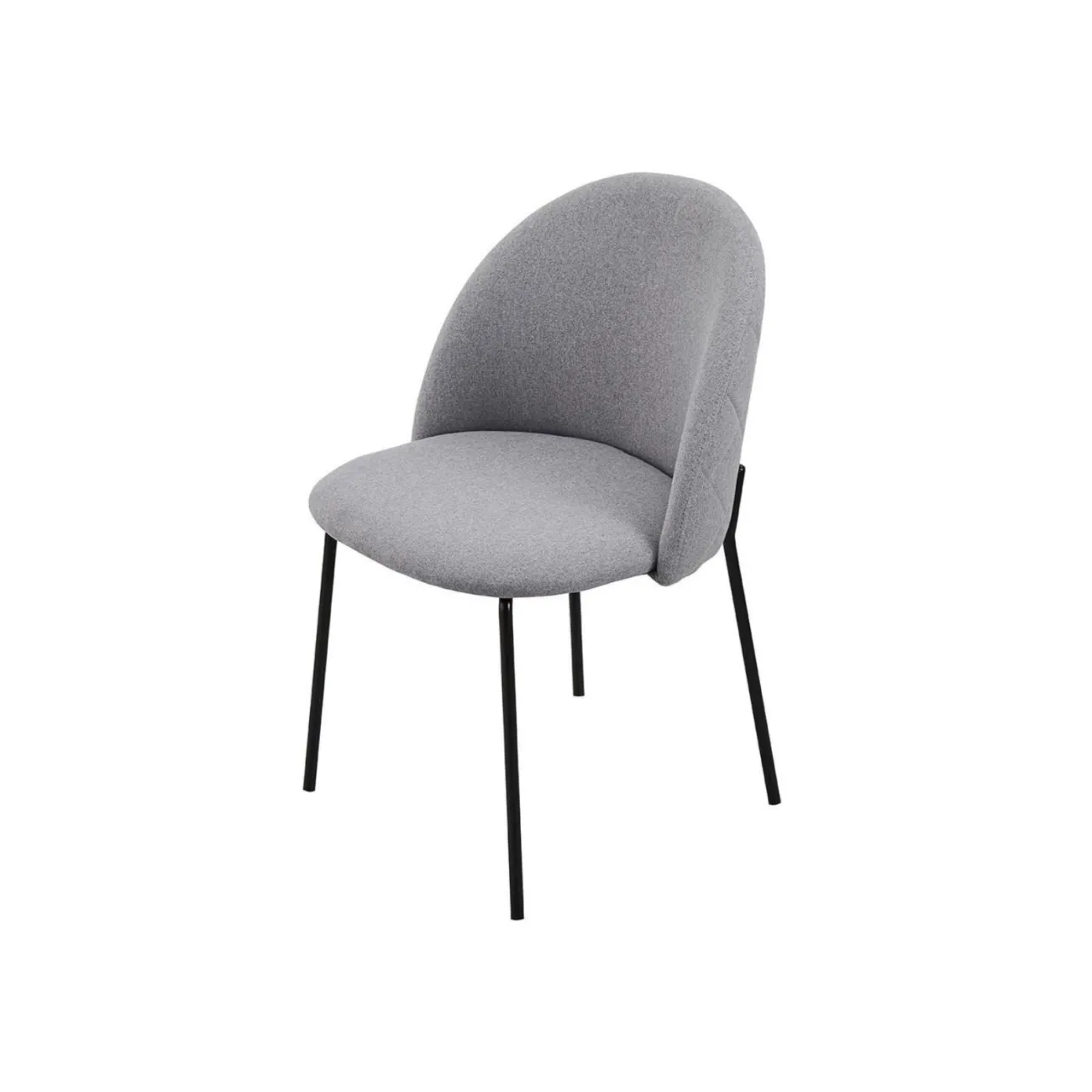 Стул C-962 серый 17-4016/матовый черный ESF