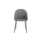 Стул C-962 серый бархат G062-40/матовый черный ESF