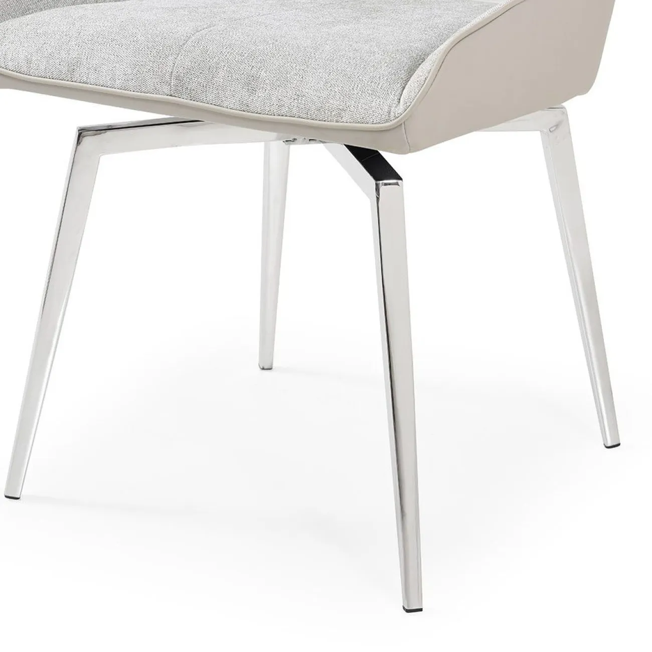 Стул DC1239 бежевый/ноги сталь