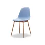 Стул DC-350  голубой/дерево ESF