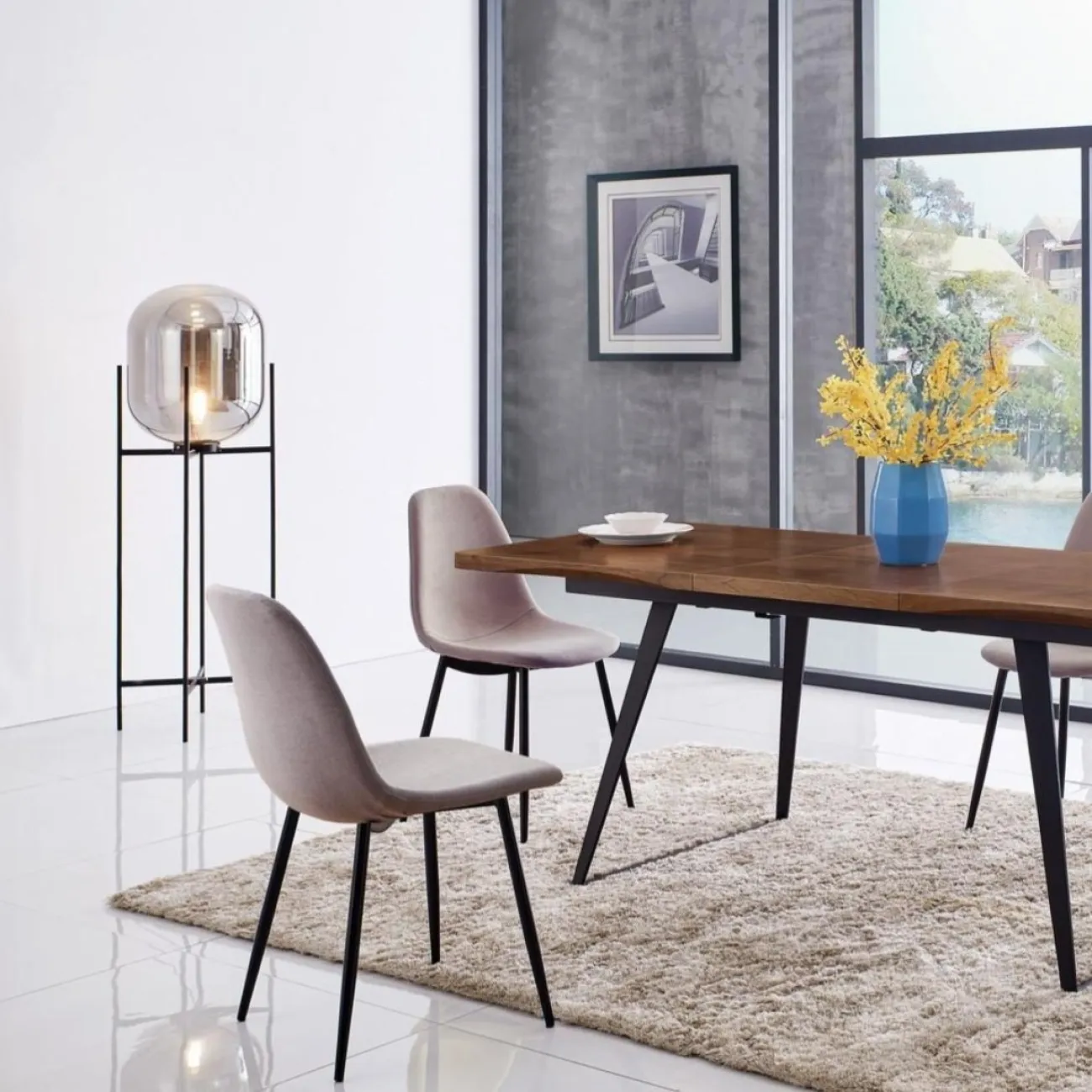 Стул DC-350 бежевый/черный ESF 