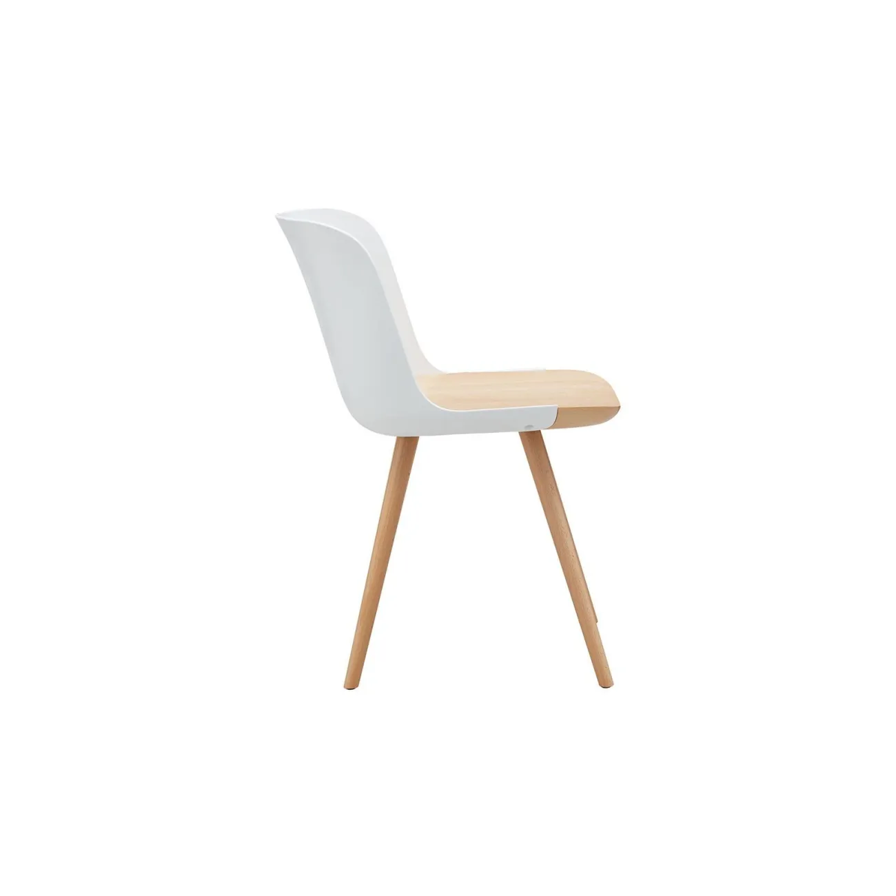 Стул DС-S097A белый/бук ESF