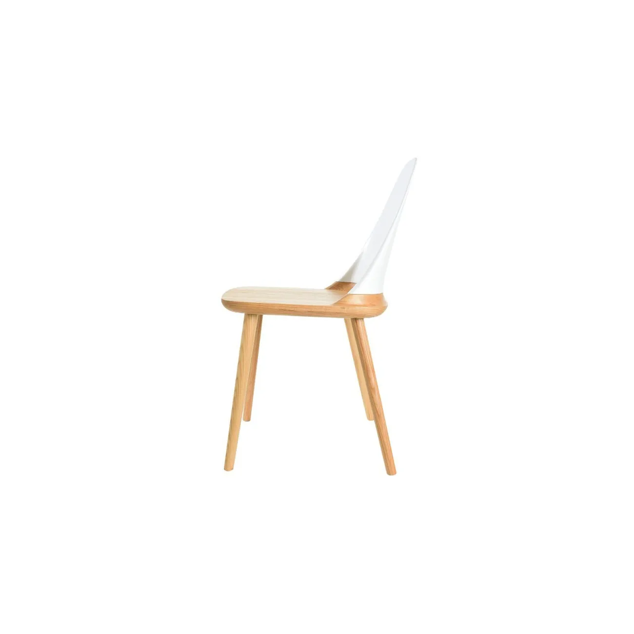 Стул DС-S123 белый/дерево ESF