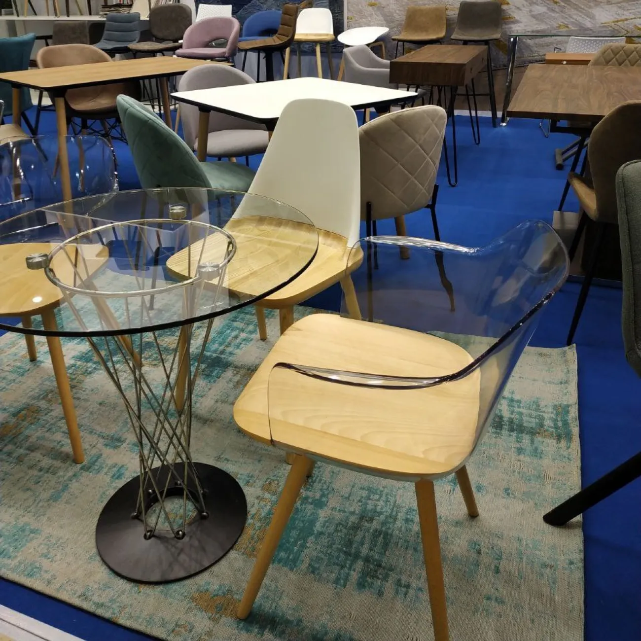 Стул DС-S123 белый/дерево ESF