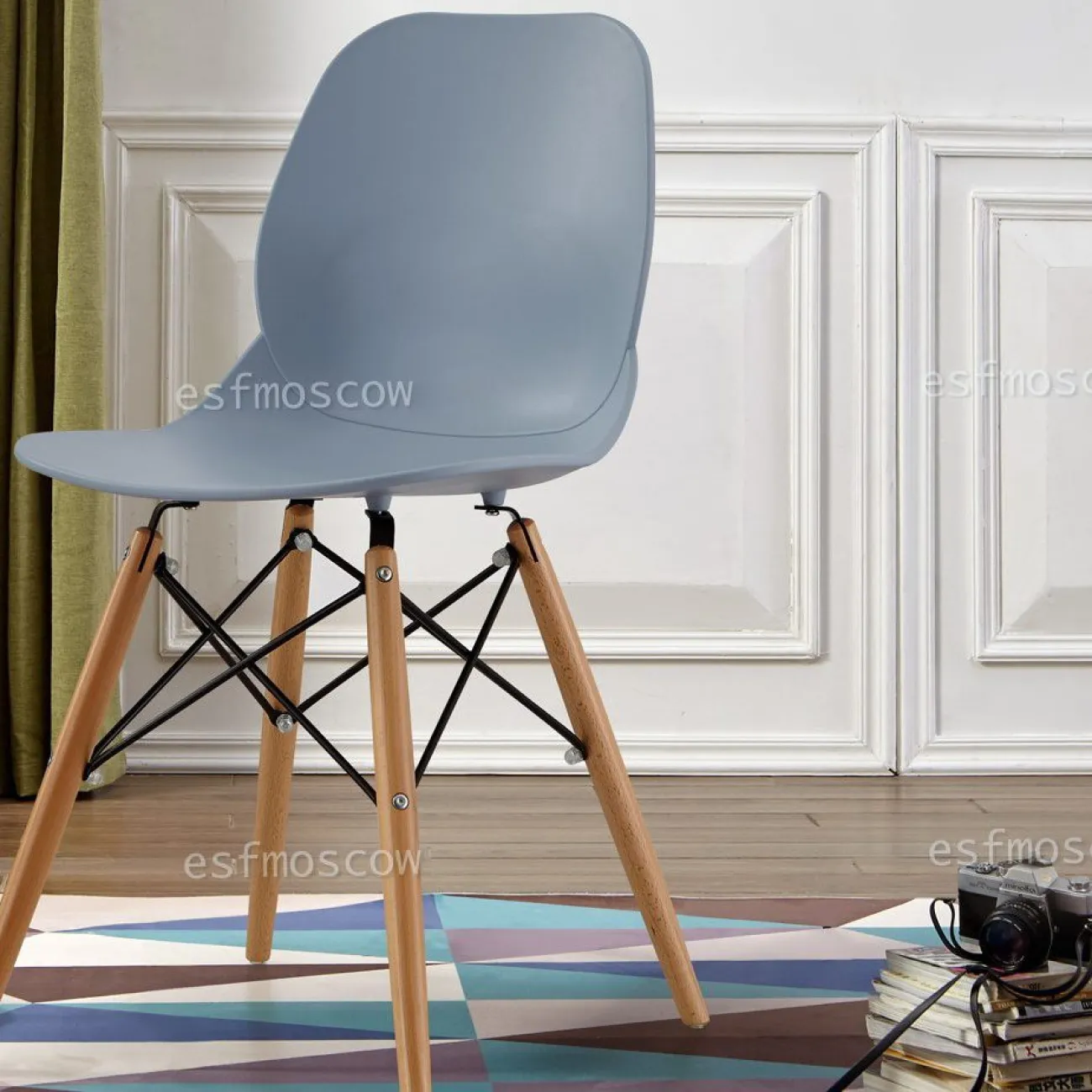 Стул PW-025 синий 5435U ESF 