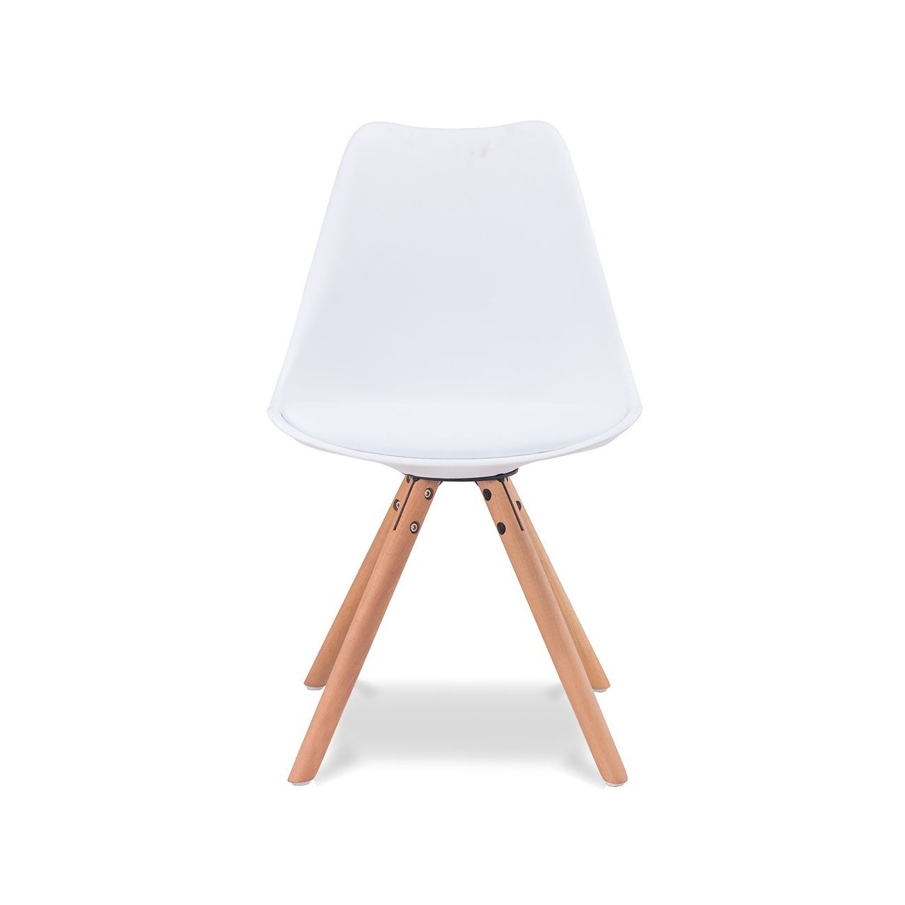 Стул PW072Y белый/бук ESF