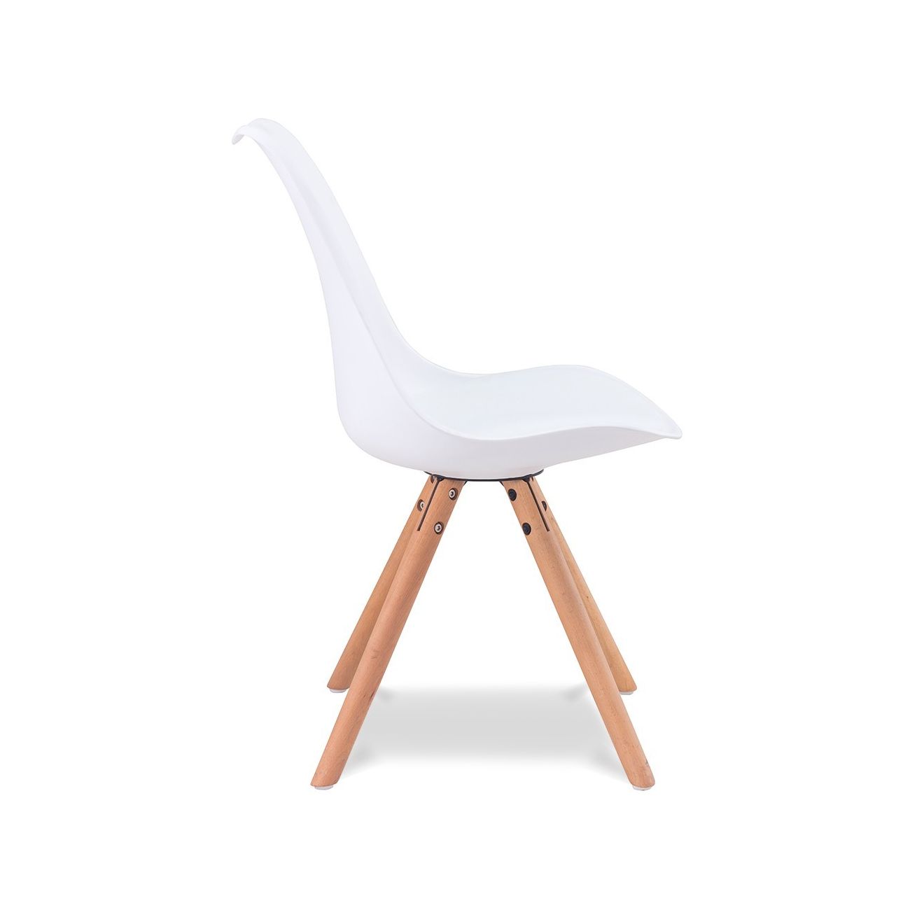 Стул PW072Y белый/бук ESF