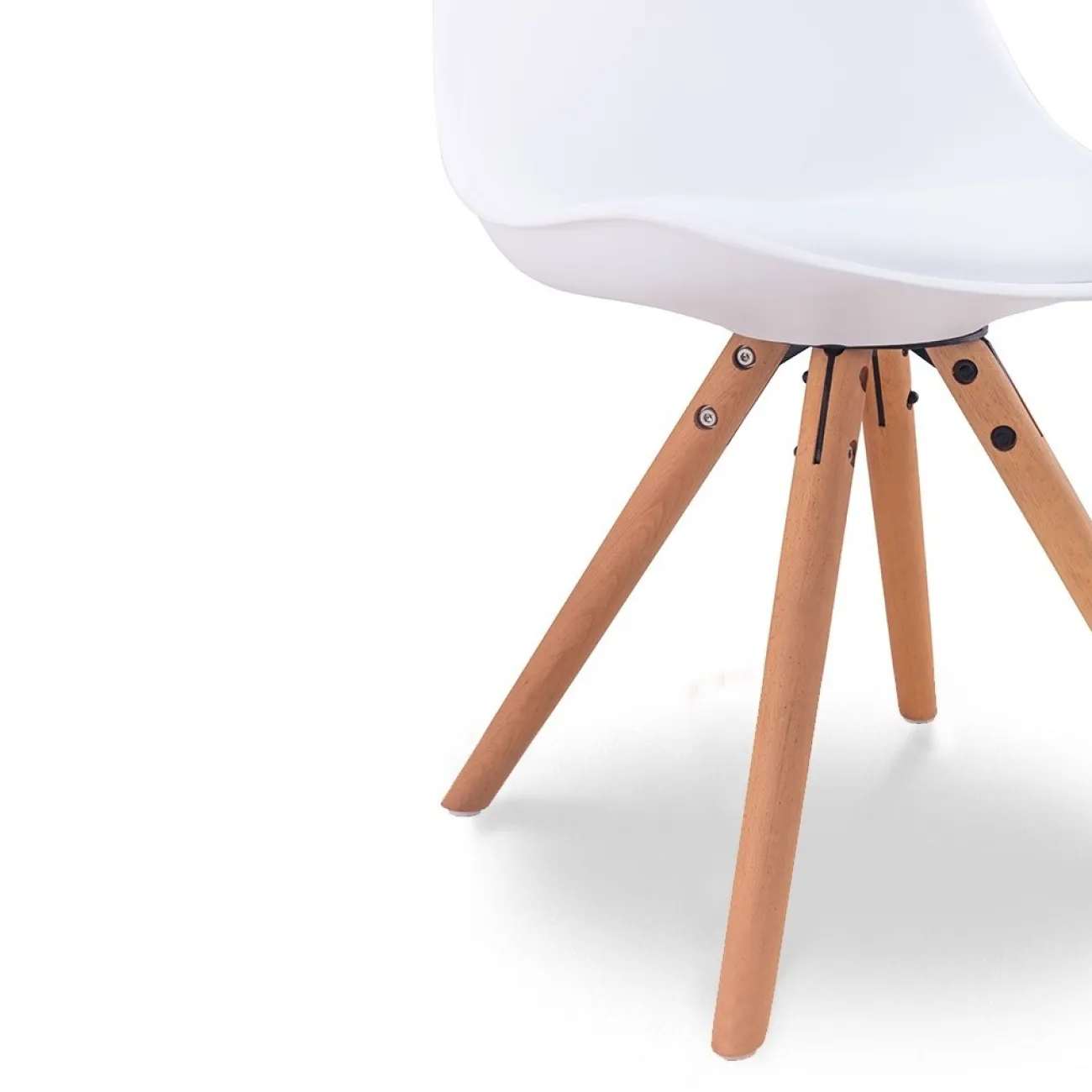 Стул PW072Y белый/бук ESF