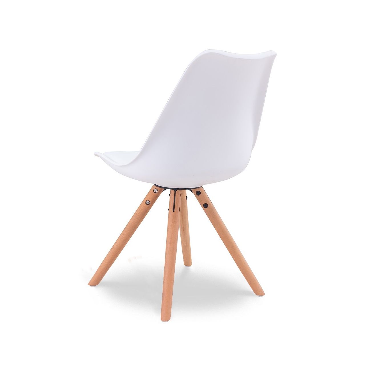 Стул PW072Y белый/бук ESF